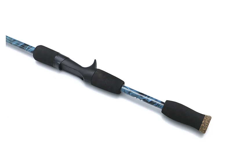 Синий Fishing rod travel ultra light casting spinning lure 3g-21g M Power Rod 1.8m 2 section - Цвет: Синий
