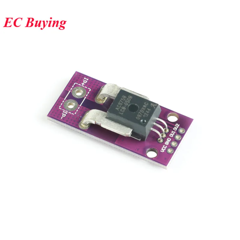 ACS758LCB 050B PFF T линейный датчик тока модуль датчика Холла CJMCU 758 от 3 В до 5 0 одиночный