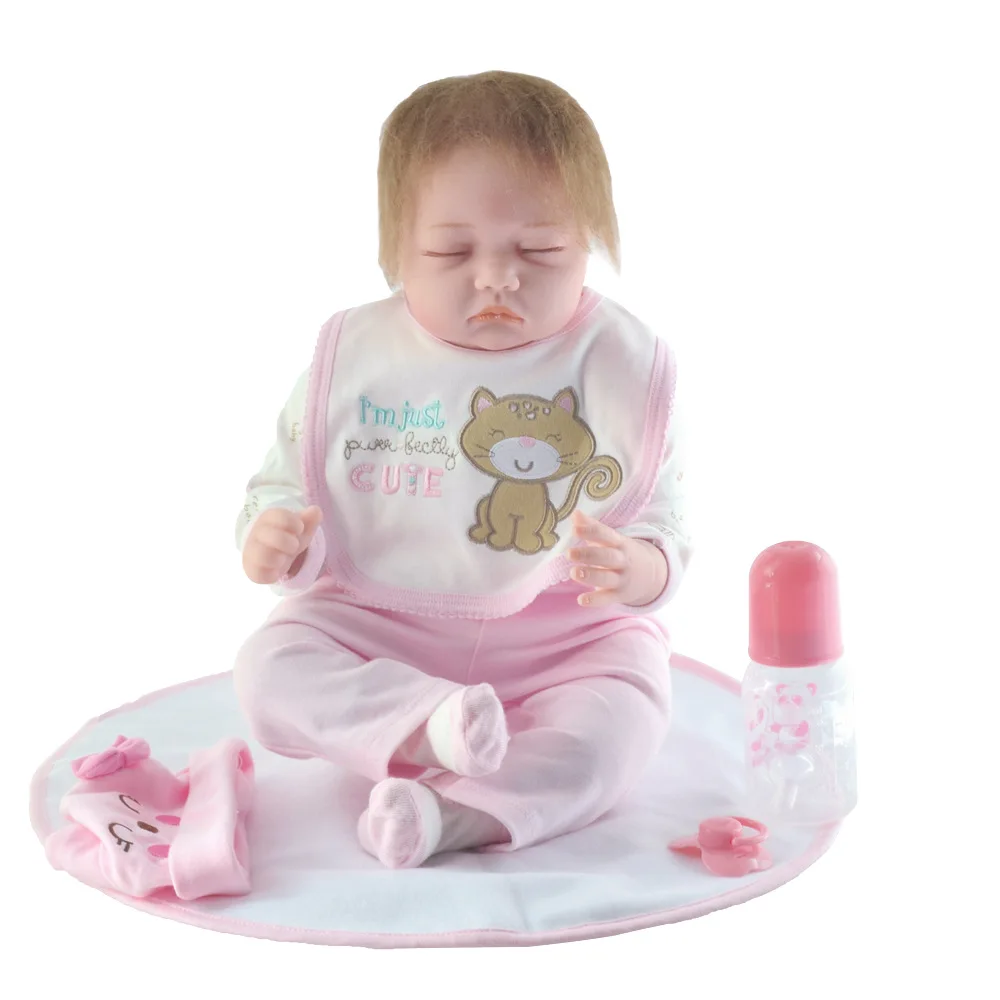 55 см moher Reborn Baby Cloth Body Dolls новинка подарок для ребенка детские игрушки Кукла