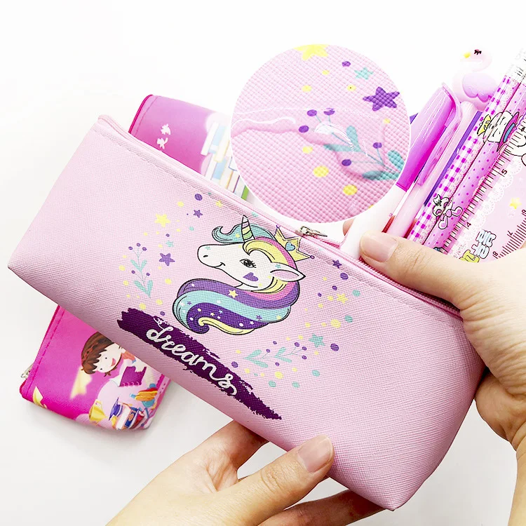 Чехол для карандашей с единорогом, школьные принадлежности, Escolar Trousse skolaire Stylo Estuches Para El Colegio, чехол для карандашей, Unicornio Astucci