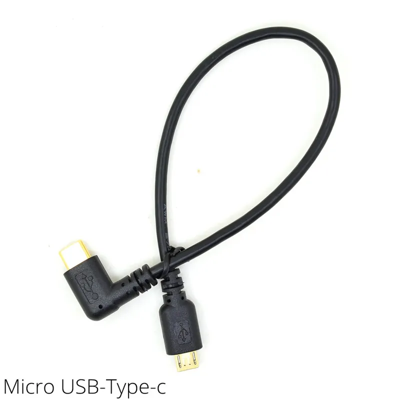 Micro Mini USB кабель 5Pin папа-папа 3 1 Тип C локоть к 2 0 OTG адаптер для передачи данных