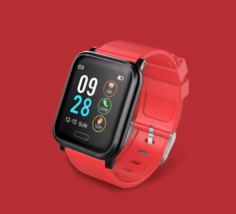 B1 Red L8STAR B1 Смарт-часы кровяное давление кислород Спорт 30 дней долгий срок службы батареи фитнес-трекер здоровье браслет пульсометр - Цвет: B1 Red