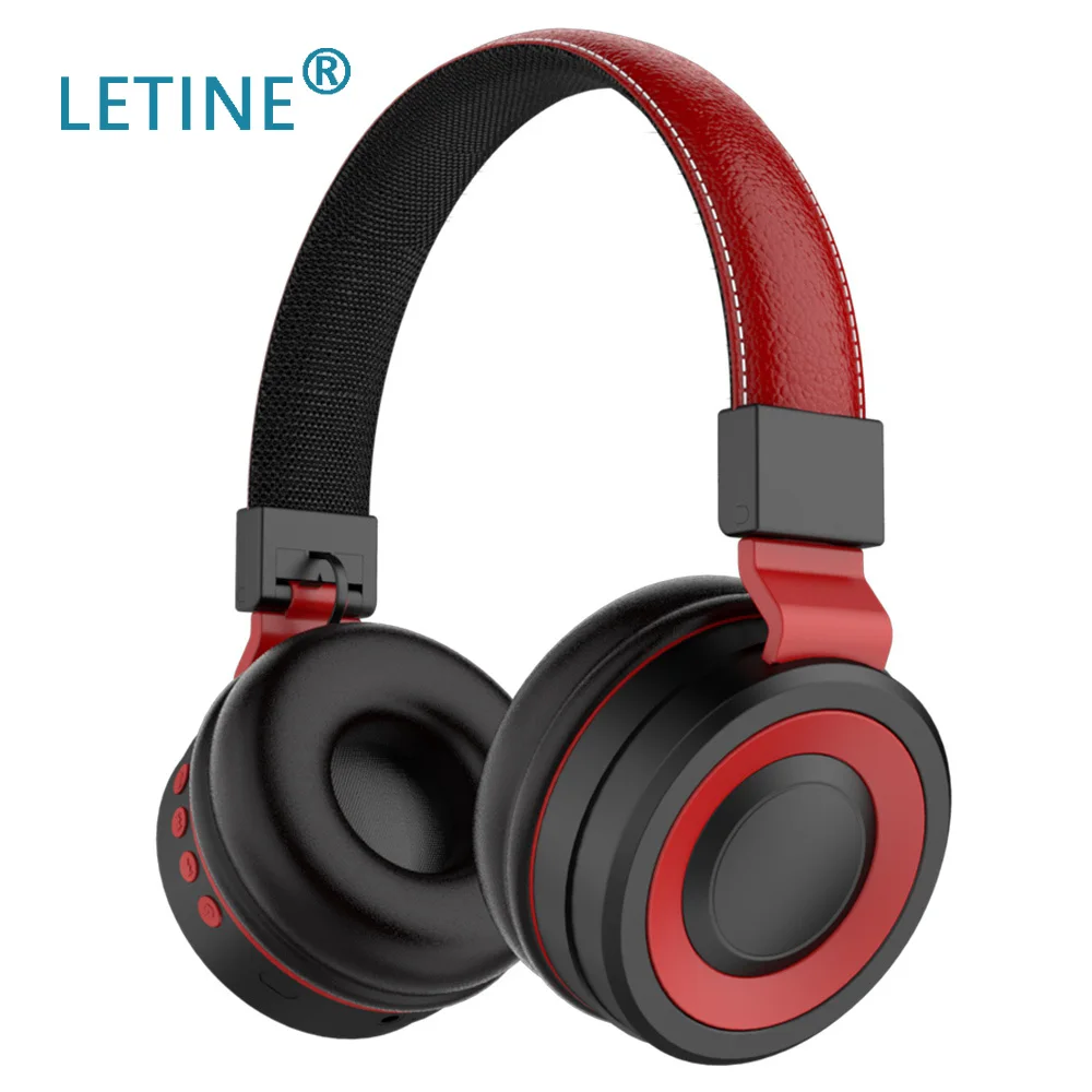 Letine Складные портативные HiFi смарт наушники Bluetooth 4 2 Vision с tf картой мощный