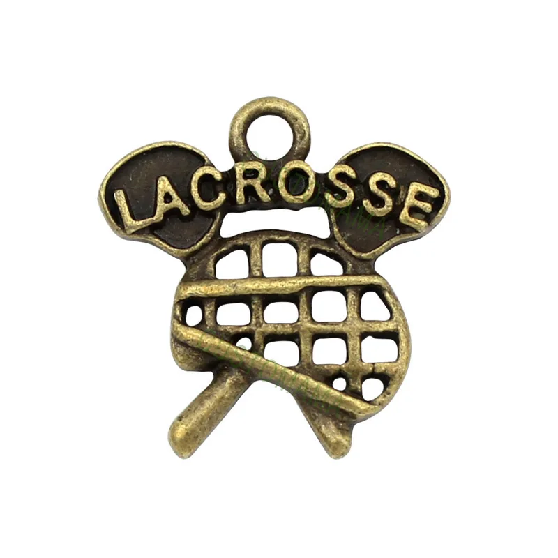40 шт. подвеска в античном стиле из серебра/бронзы 20 х19 мм|charm pendant|lacrosse charmsbronze charms