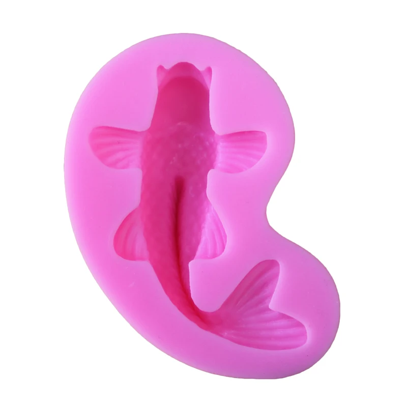 Кремовая силиконовая 3d форма для свечей рыбы мыла шоколада Diy выпечки тортов