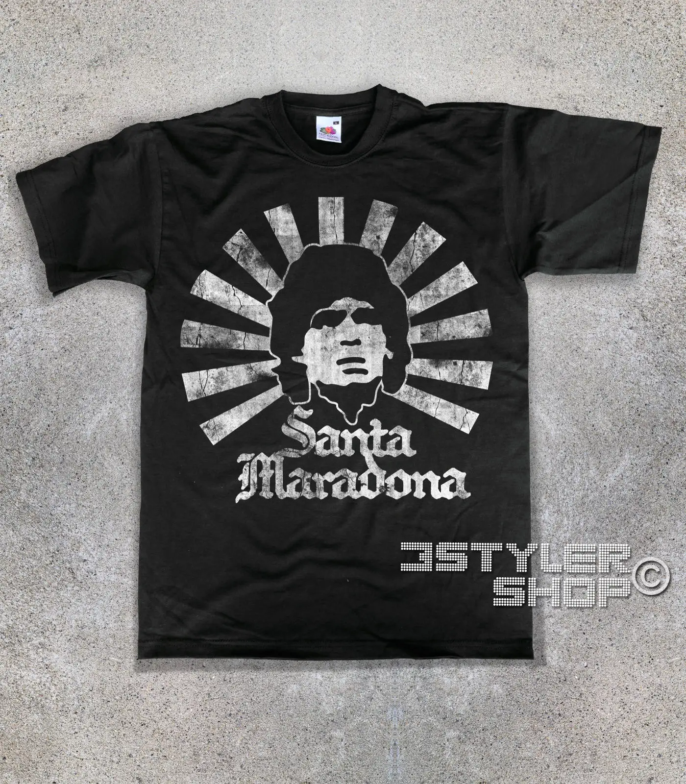 Футболка uomo SANTA MARADONA Diego El Pibe de Oro la mano Dios Mondiali ྒ футбольная крутая Повседневная