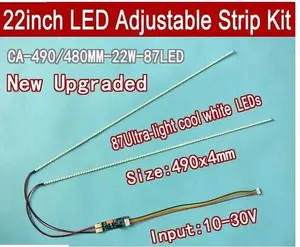 Комплект светодиодных лент с подсветкой 490 мм, Обновите свой 22-дюймовый 22-дюймовый ЖК-экран CCFL до светодиодный