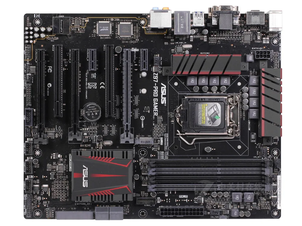 Оригинальная материнская плата ASUS Z97-PRO GAMER DDR3 LGA 1150 USB2.0 USB3.0 для I3 I5 I7 cpu 32GB Z97 настольная материнская плата