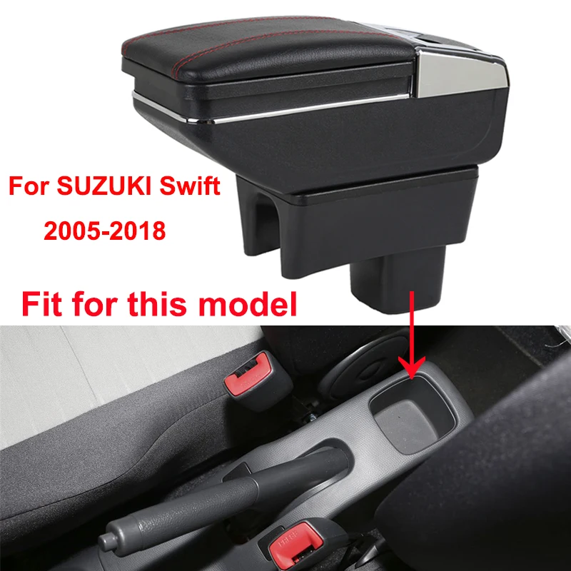 Для Suzuki Swift 2005- автомобильный подлокотник коробка центральный магазин содержимое коробка Подстаканник Пепельница продукты автомобиль-Стайлинг Аксессуары Часть