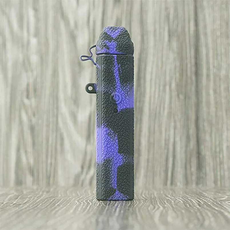 Black purple 2 шт чехол для Uwell CALIBURN 11W Pod system Противоскользящий защитный силиконовый чехол, резиновый чехол Защитная обертка - Цвет: Black purple