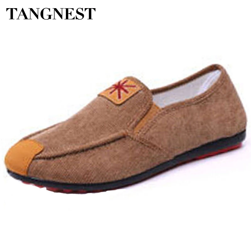 Tangnest/Повседневная парусиновая Мужская обувь сезон лето модная мужская на