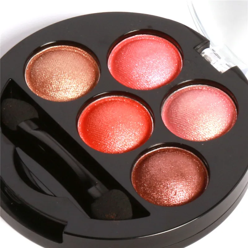 UBUB shimmer Тени для век Палитра Водонепроницаемый металлик 5 цветов черные тени для век порошок макияж Пигмент Красота Косметика UB007