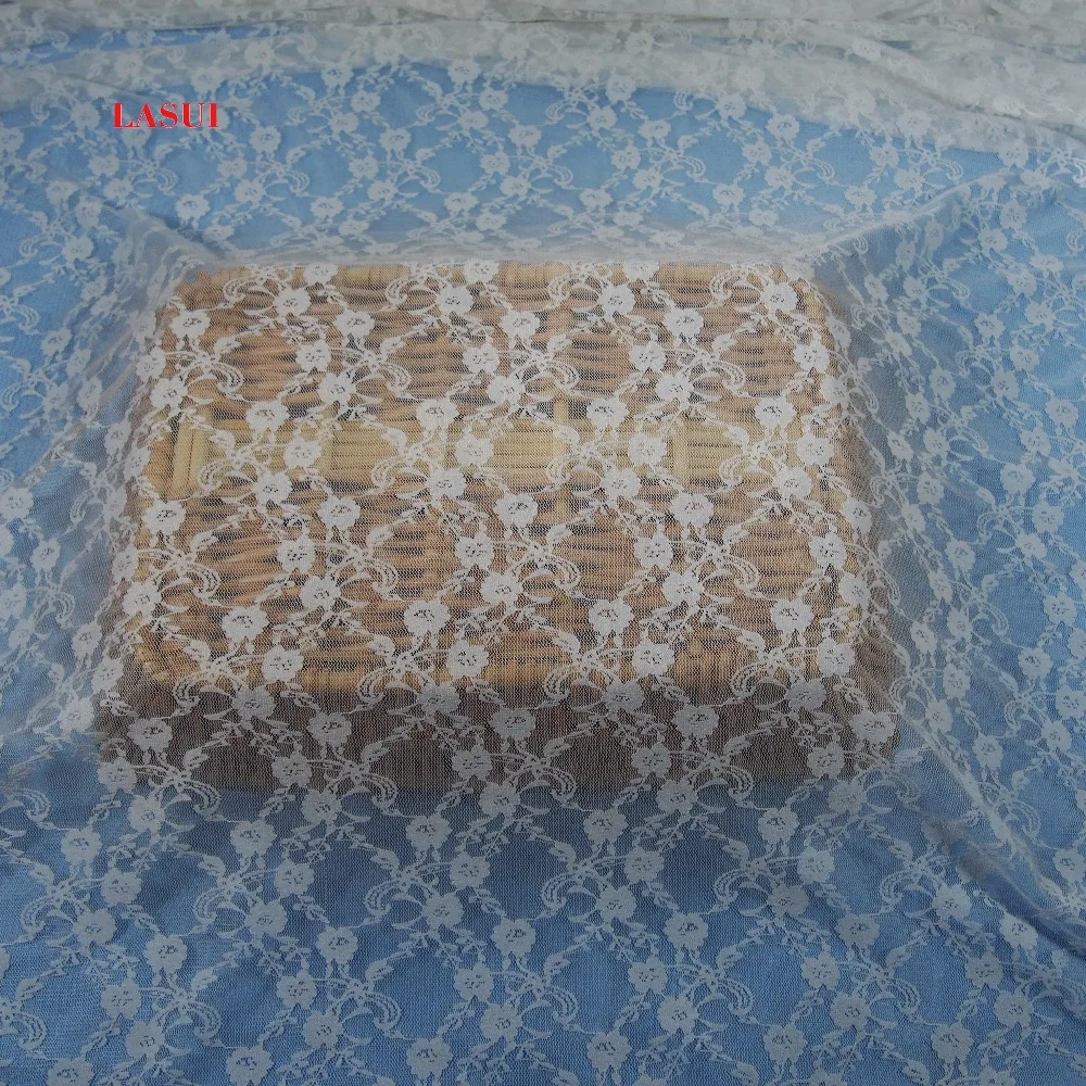 LASUI 2y = 1 комплект белая сетчатая кружевная ткань с цветами одежда сделай сам