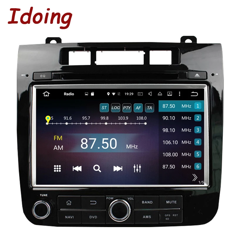 Idoing 2Din Android6.0 автомобиль видео dvd плеер 2 г + 32 руль для VW/Volkswagen Touareg 8 &quotGPS навигации