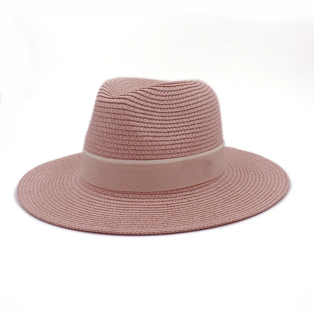 Модная женская летняя соломенная шляпа от солнца для элегантной леди уличная