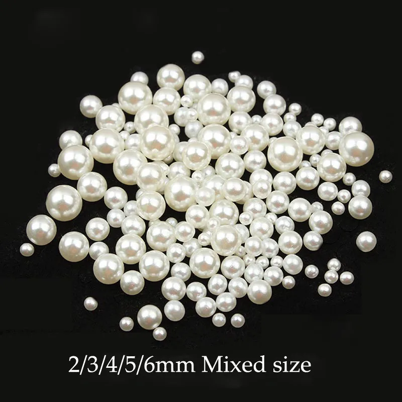 Beige Mixsize 300pcs Смешанные Размеры 300 шт. 2/3/4/5/6 мм, АБС-пластиковый круглые бусины имитация бежевого цвета, имитация жемчуга, для плетения браслетов ремесленный декоративный DIY Одежда украшения пришить Аксессуары бусы - Цвет: Beige Mixsize 300pcs