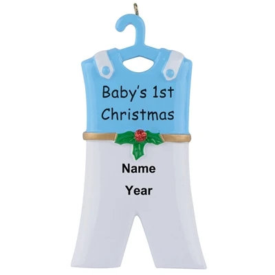Baby Boy Suit Детское первое рождественское персонализированное Рождественское украшение, домашнее украшение подарок на день рождения ребенка, орнамент ручной работы - Цвет: Baby Boy Suit