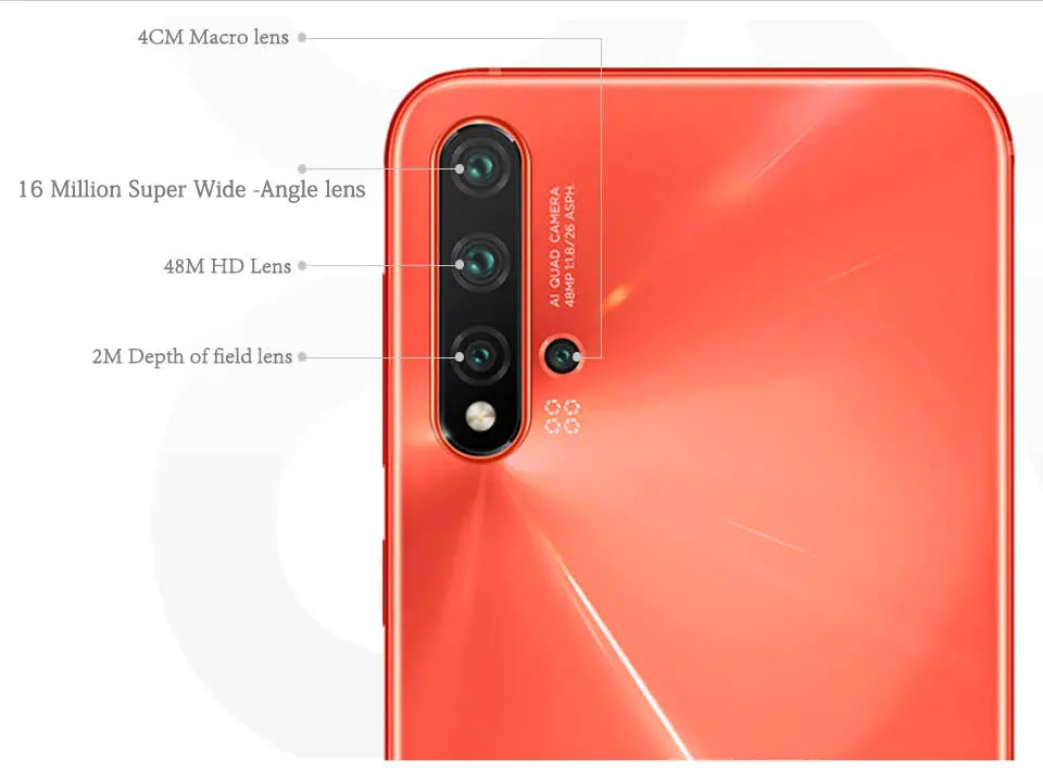 Мобильный телефон HuaWei Nova 5 Pro, 8 ГБ, 128 ГБ, четыре ядра, 6,39 дюймов, OLED экран, сканер отпечатков пальцев, Android 9,0, 40 Вт, SuperCharge, NFC