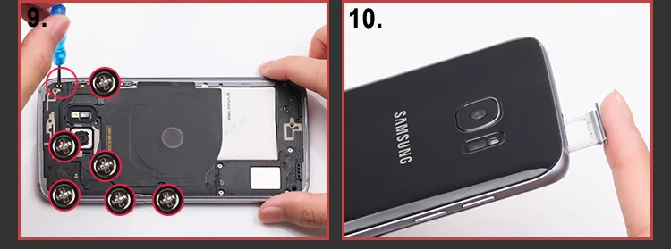 NOHON батарея для samsung Galaxy S7 S6 edge S8 G950F G935F G930F G925F G920F оригинальная аккумулятор сменная батарея для мобильного телефона+ Инструменты