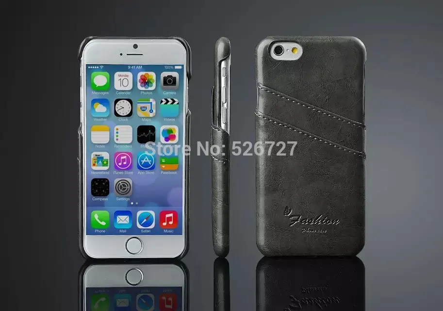 Деловой стиль Роскошный кожаный чехол для Iphone 6 6S плюс 4 7 дюймов Модный портмоне