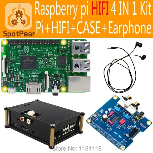Raspberry pi 3 Модель B Hi-Fi аудио ЦАП звуковая карта модуль I2S интерфейс последняя версия