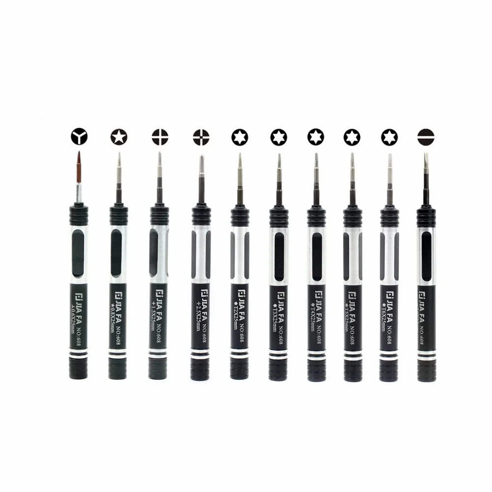 

JF-8134 10 in 1 Multi-model Available Metal Combination Screwdriver for Mobile Phone Repair Tool