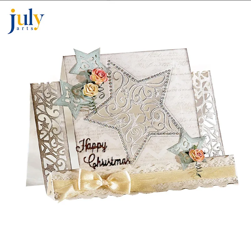 Julyarts Merry Christmas Star режущие штампы металлические трафареты Voor DIY Скрапбукинг тиснение Decoratie ремесло лекало, пресс-форма