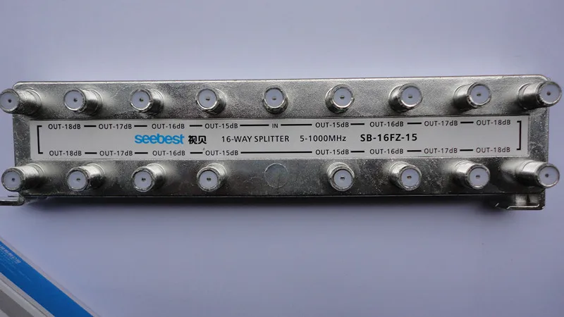 Высокое качество 16 способ CA ТВ сплиттер или нажмите off, кабель ТВ sptter SB-16FP 5-1000 МГц может использоваться как RF сигнальный микшер