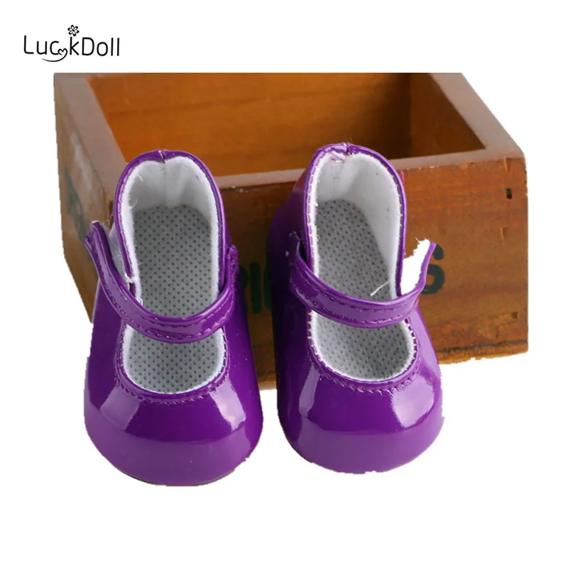 LUCKDOLL кожаная танцевальная обувь подходит для 18 дюймов Американский 43 см BabyDoll