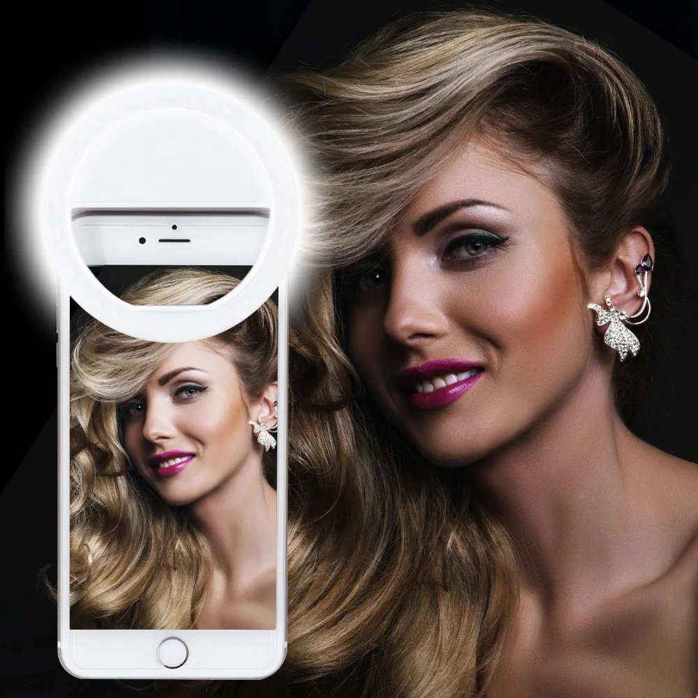 MACTREM Selfie лампа 36LED вспышка камера телефон фотография с регулируемой яркостью