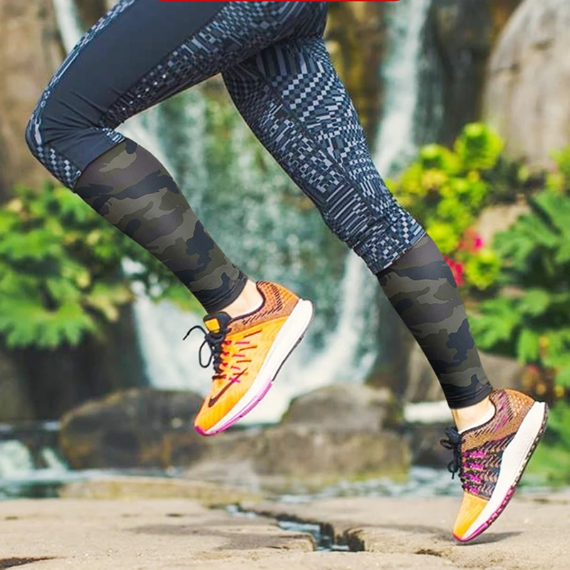 2 шт. Базовая компрессионная защита голени для езды на велосипеде мужчин и женщин