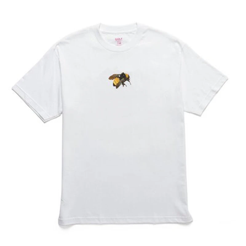 Новинка года; футболки с принтом «BEE golf Le Fleur Tyler The Creator»; футболка в стиле хип-хоп; уличные хлопковые футболки для скейтборда; футболка;# AB57