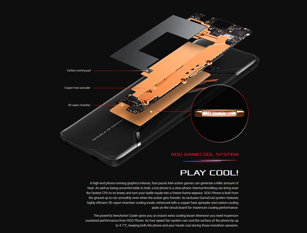 ASUS ROG Phone ZS600KL 8 ГБ ОЗУ 512 Гб ПЗУ игровой телефон Snapdragon 845 2,96 ГГц 6," AMOLED экран Android 8,1 смартфон 4000 мАч