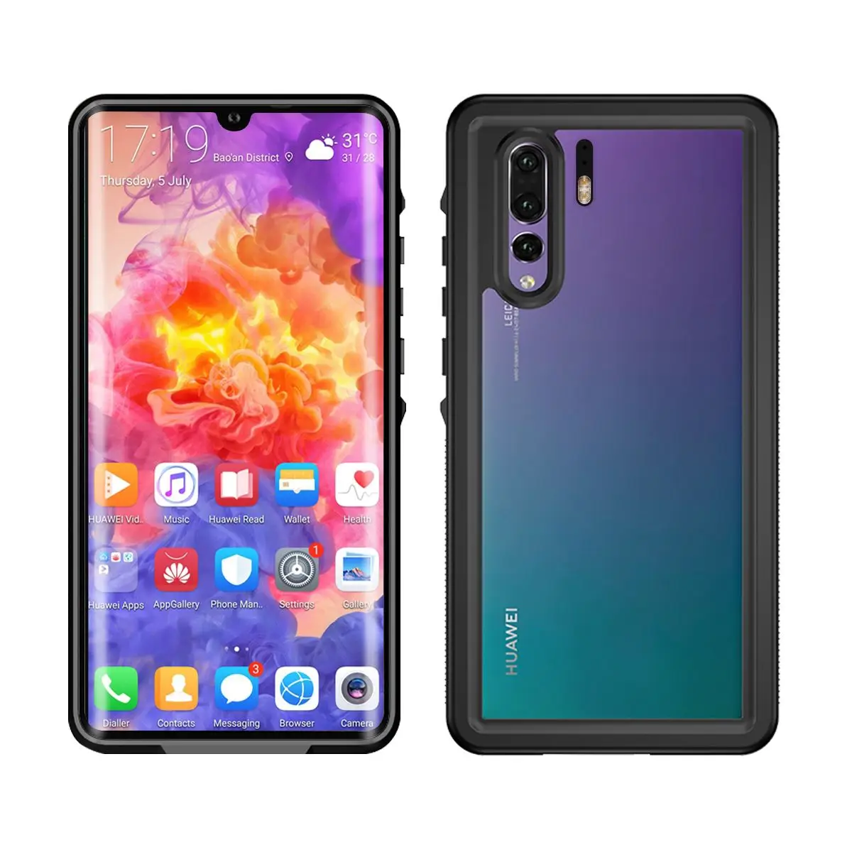 Защитная оболочка для huawei P30 Pro Коврики 20 Nova 4E Водонепроницаемый чехол 360 градусов