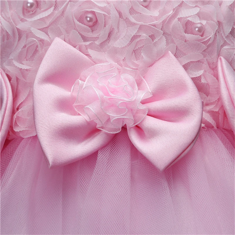 Yeedison Cute Flower Girls Dress Summer Bow Kids Princess Dresses For Girl Party And Wedding Costume 2018 New Children Ball Gown | Детская