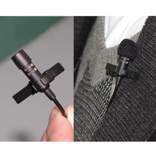 Петличный микрофон с отворотом для Senheiser Shure... (1/4 &quotразъем 3 5 мм винт замком TA4F mini