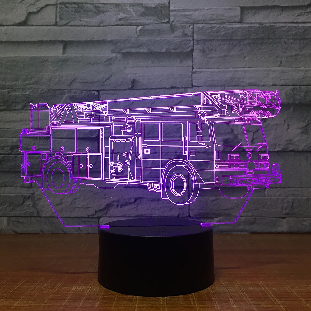 3D кран Светодиодная лампа 7 цветов сенсорный ночник креативный подарок атмосфера