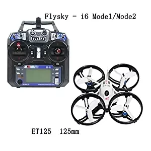 JMT ET125 мини гоночный Дрон бесщеточный FPV RC Квадрокоптер RTF с FS i6 радиоуправляемым