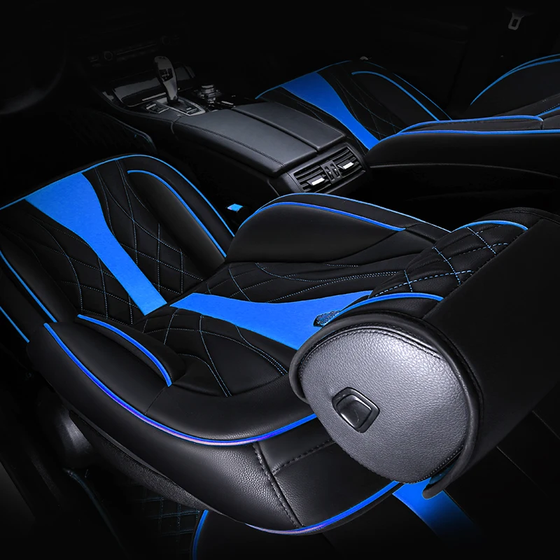 НОВЫЙ 6D спортивный чехол для сиденья автомобиля из высококачественной кожи