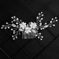 qyy fashion pearl hair comb for wedding 2019 bridal hair accessories jewelry hair pin pearls for women