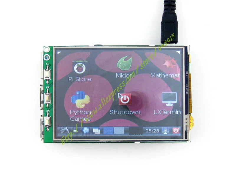 Raspberry Pi 3 сенсорный экран 2 дюйма TFT LCD с контроллером XPT2046 320*240 пикселей для pi B / + = RPi