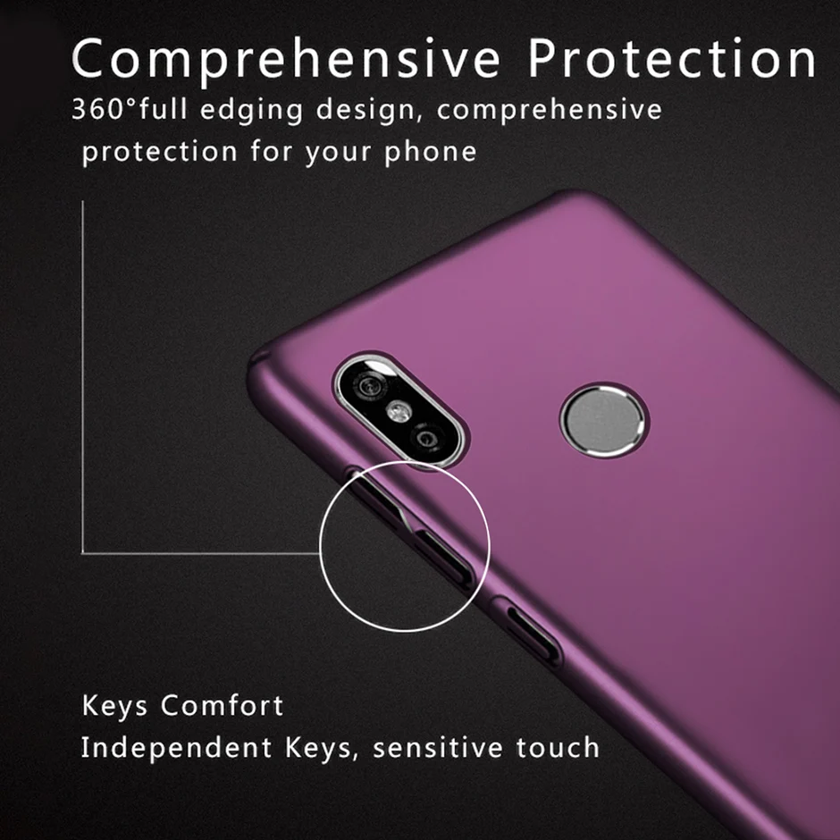 Роскошный пластиковый чехол для Xiaomi Redmi Note 4 4X 5 Pro жесткая задняя крышка из