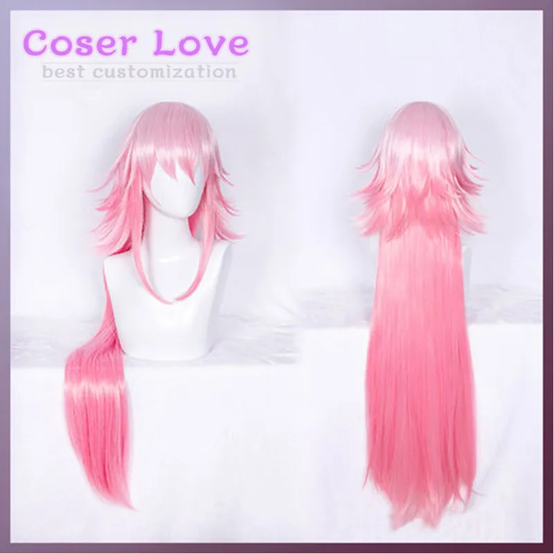 Honkai Impact 3 Yae Sakura Pink Long Straight Wig Cosplay headwear for Halloween Christmas Carnival Costume ! | Тематическая одежда