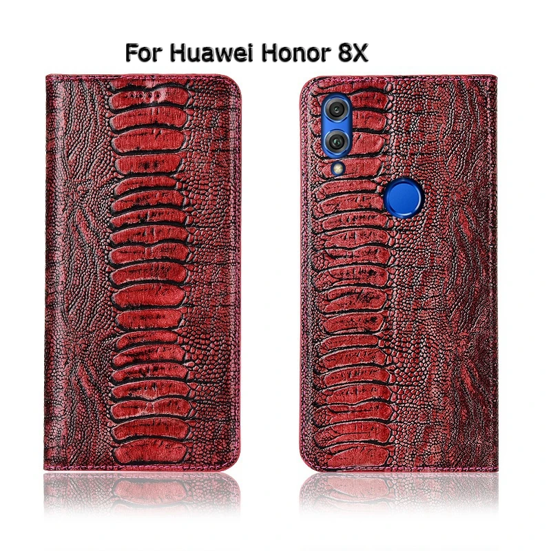 Топ из натуральной коровьей кожи Магнитный чехол для huawei Honor 9X Pro 8 8A 8C 8X Max Lite Стенд Флип Ретро чехол для телефона чехол