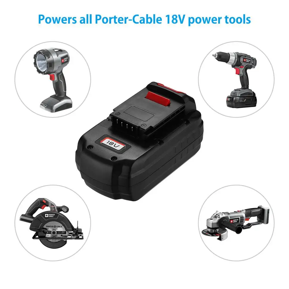 Powerextra 3700 мАч 18В батарея для кабеля Porter PC18B беспроводной Электроинструмент NiCd