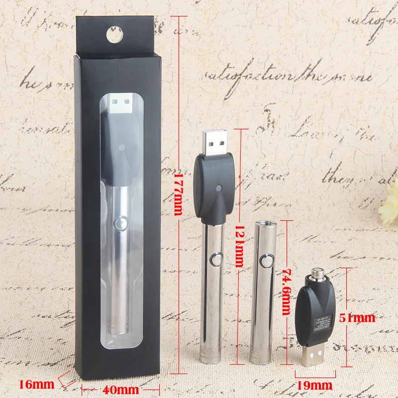 E-SMART 450 мАч батарея 510 нить электронная сигарета кальян ego evod vape перезаряжаемая батарея 901 usb керамический распылитель ручка