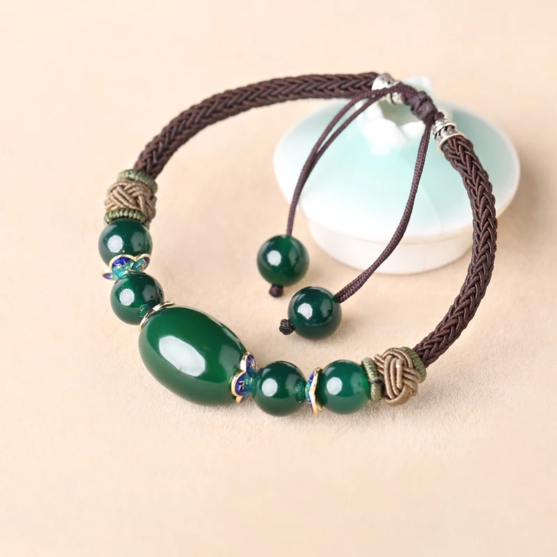 can choose size Bracelet Decorative Jewelry Green Bead Jewelery Women Transhipment Pearls Hand Boots | Украшения и аксессуары