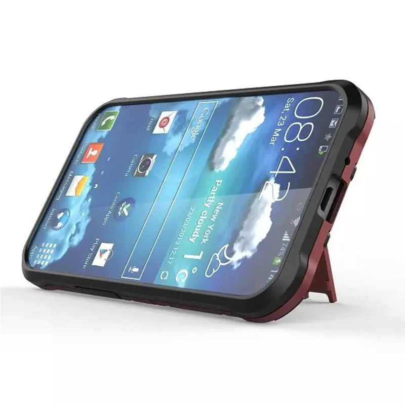 KUERPooB Для Samsung J1 (2016) J120F Броня Combo Случаи Мобильного Телефона Поддержка Держатель