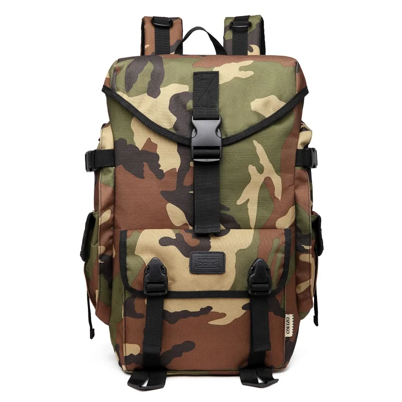 Camouflage OZUKO, модный Оксфордский мужской рюкзак, Новое поступление, школьный ранец для подростков, мужские дорожные рюкзаки, 15,6 дюймов, сумки для ноутбука, для мальчиков, Mochila - Цвет: Camouflage