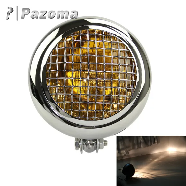 Хромированная сетчатая лампа для мотоциклов 5 75 дюйма передняя фара Bonneville Scrambler